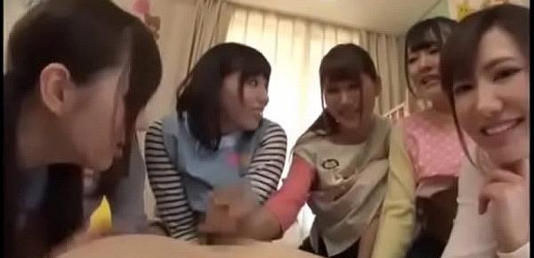  Lucky asian guy with beautiful step sisters